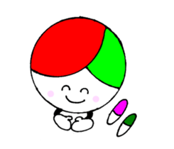 I love volleyball character without ed sticker #12482557