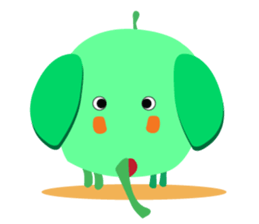 Interesting Midori-Elephant sticker #12482799