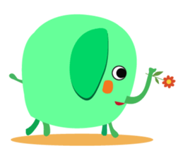 Interesting Midori-Elephant sticker #12482821