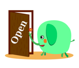 Interesting Midori-Elephant sticker #12482833