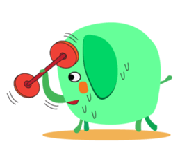 Interesting Midori-Elephant sticker #12482835