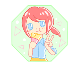 Smile girls sticker #12484046