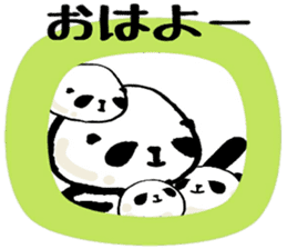 panda and mocipanda sticker #12484466
