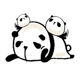 panda and mocipanda sticker #12484479