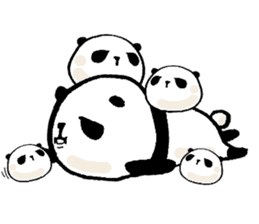 panda and mocipanda sticker #12484480