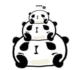 panda and mocipanda sticker #12484481