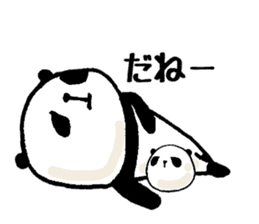 panda and mocipanda sticker #12484483