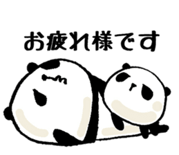 panda and mocipanda sticker #12484484