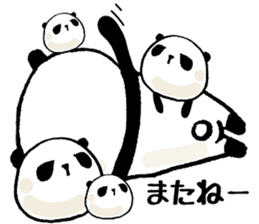 panda and mocipanda sticker #12484485
