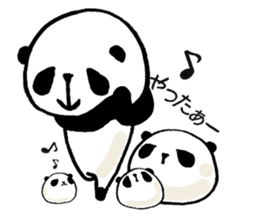 panda and mocipanda sticker #12484495