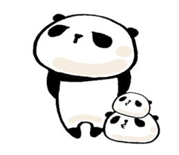 panda and mocipanda sticker #12484500