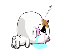 Daily fat dog sticker #12485009