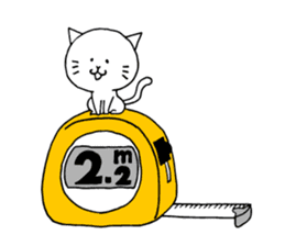 A cat that manages the construction site sticker #12485286