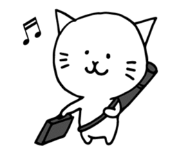 A cat that manages the construction site sticker #12485287