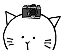 A cat that manages the construction site sticker #12485297