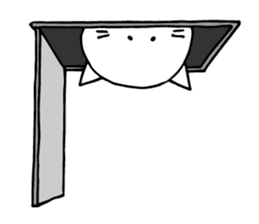 A cat that manages the construction site sticker #12485304