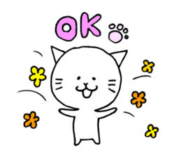 A cat that manages the construction site sticker #12485310