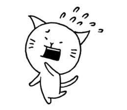 A cat that manages the construction site sticker #12485314