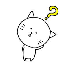 A cat that manages the construction site sticker #12485315