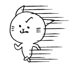 A cat that manages the construction site sticker #12485317