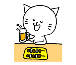 A cat that manages the construction site sticker #12485320