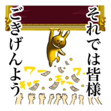 Golden Rabbit3 for rich man sticker #12485327