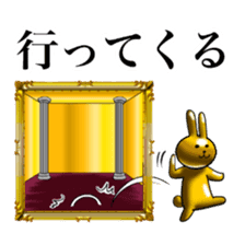 Golden Rabbit3 for rich man sticker #12485330