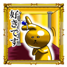 Golden Rabbit3 for rich man sticker #12485342