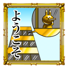 Golden Rabbit3 for rich man sticker #12485364
