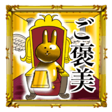 Golden Rabbit3 for rich man sticker #12485366