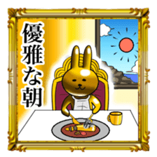 Golden Rabbit3 for rich man sticker #12485374