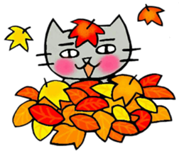 Autumn of Nekokun sticker #12485587