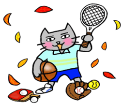 Autumn of Nekokun sticker #12485598