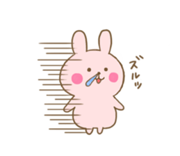 Convenient honorific sticker of rabbit sticker #12486153