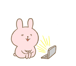 Convenient honorific sticker of rabbit sticker #12486154