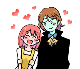 Marriage starts from a grimoire sticker #12487257