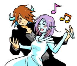 Marriage starts from a grimoire sticker #12487272