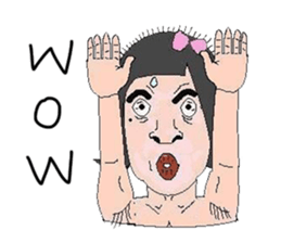 Gentle girl sticker #12487561