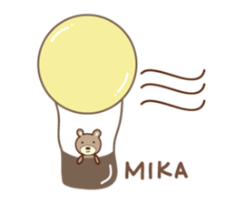 Cute bear Sticker for Mika sticker #12487871