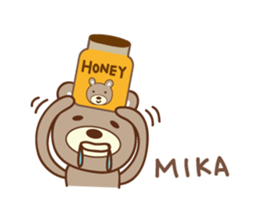Cute bear Sticker for Mika sticker #12487882