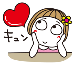 Bangs short girl vol.22 sticker #12488476