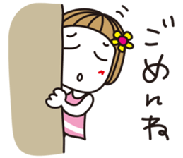 Bangs short girl vol.22 sticker #12488493