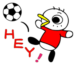 "soccer bird" [English] sticker #12488592