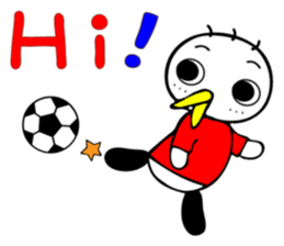 "soccer bird" [English] sticker #12488593