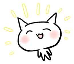 Keep smiling cat sticker #12488918