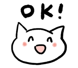 Keep smiling cat sticker #12488919