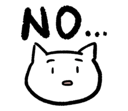 Keep smiling cat sticker #12488920