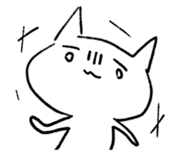 Keep smiling cat sticker #12488921