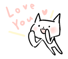 Keep smiling cat sticker #12488926