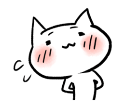 Keep smiling cat sticker #12488927